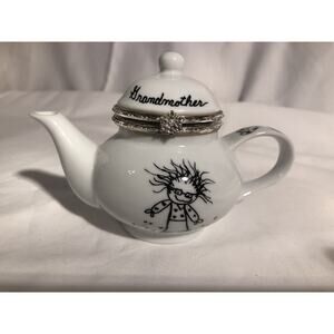 Teapot Grandmother Marci Baum Bros 3-1/2” tall Kids VINTAGE